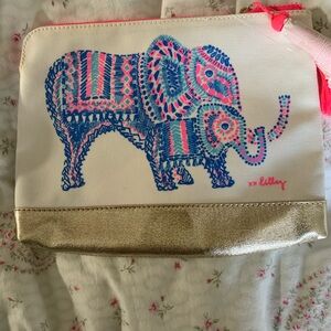Lilly Pulitzer Elephant Print Pouch